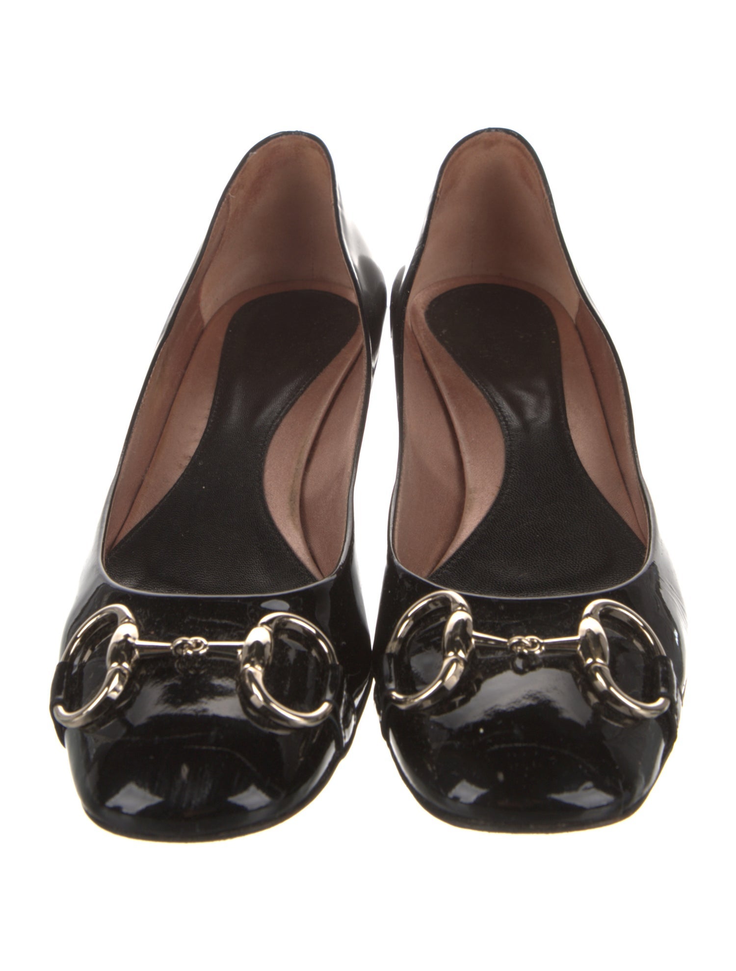 Gucci Horsebit Accent Patent Leather Pumps